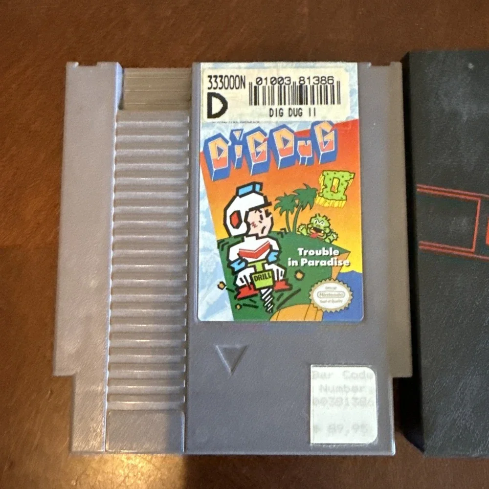 Dig Dug 2: Trouble in Paradise Nintendo Clean Label Authentic
